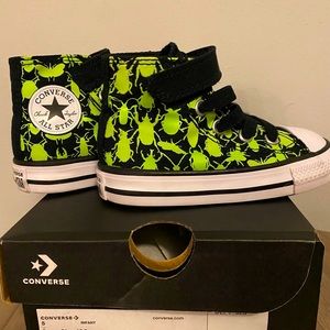 Converse Boys' All Star Glow Bug Hi Top, 5c